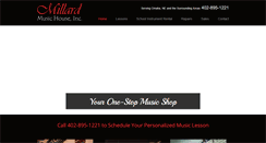 Desktop Screenshot of millardmusichouse.net